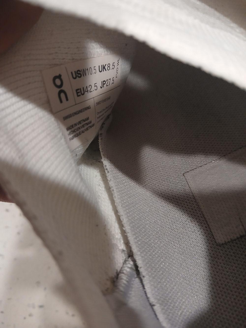 ON Brand Cloud Cloudswift 3 All White Women's Running Shoes 2023 Sz 10.5 - Picture 10 of 11